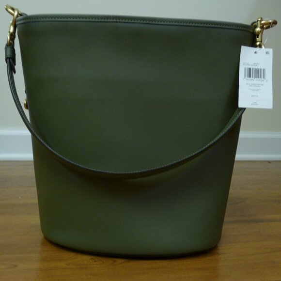 Coach Dakota Bucket Bag - Army Green NWT - Picture 1 of 15
